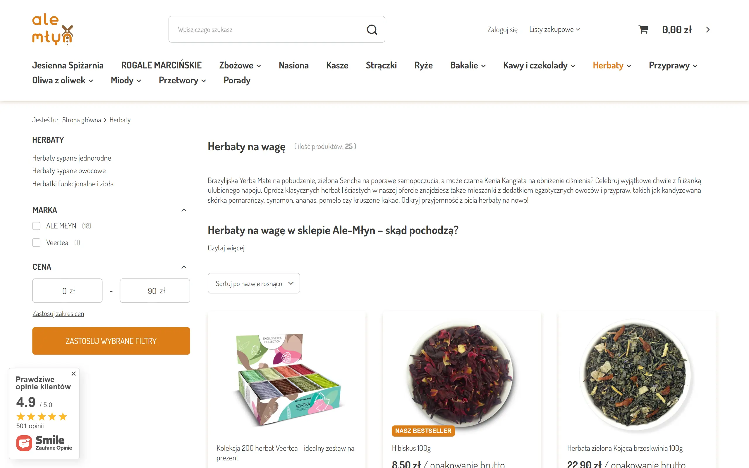 Herbata na wagę jako pomysł na prezent