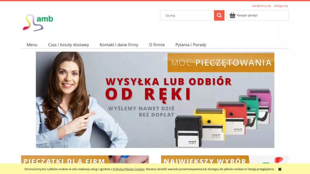 Zrzut ekranu strony
