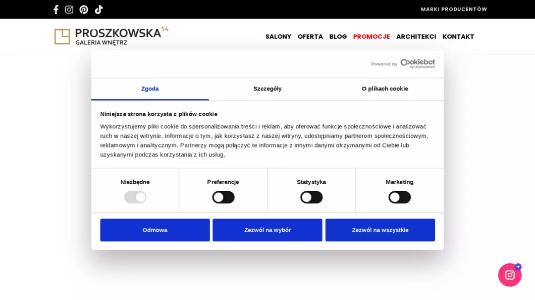 Zrzut ekranu strony